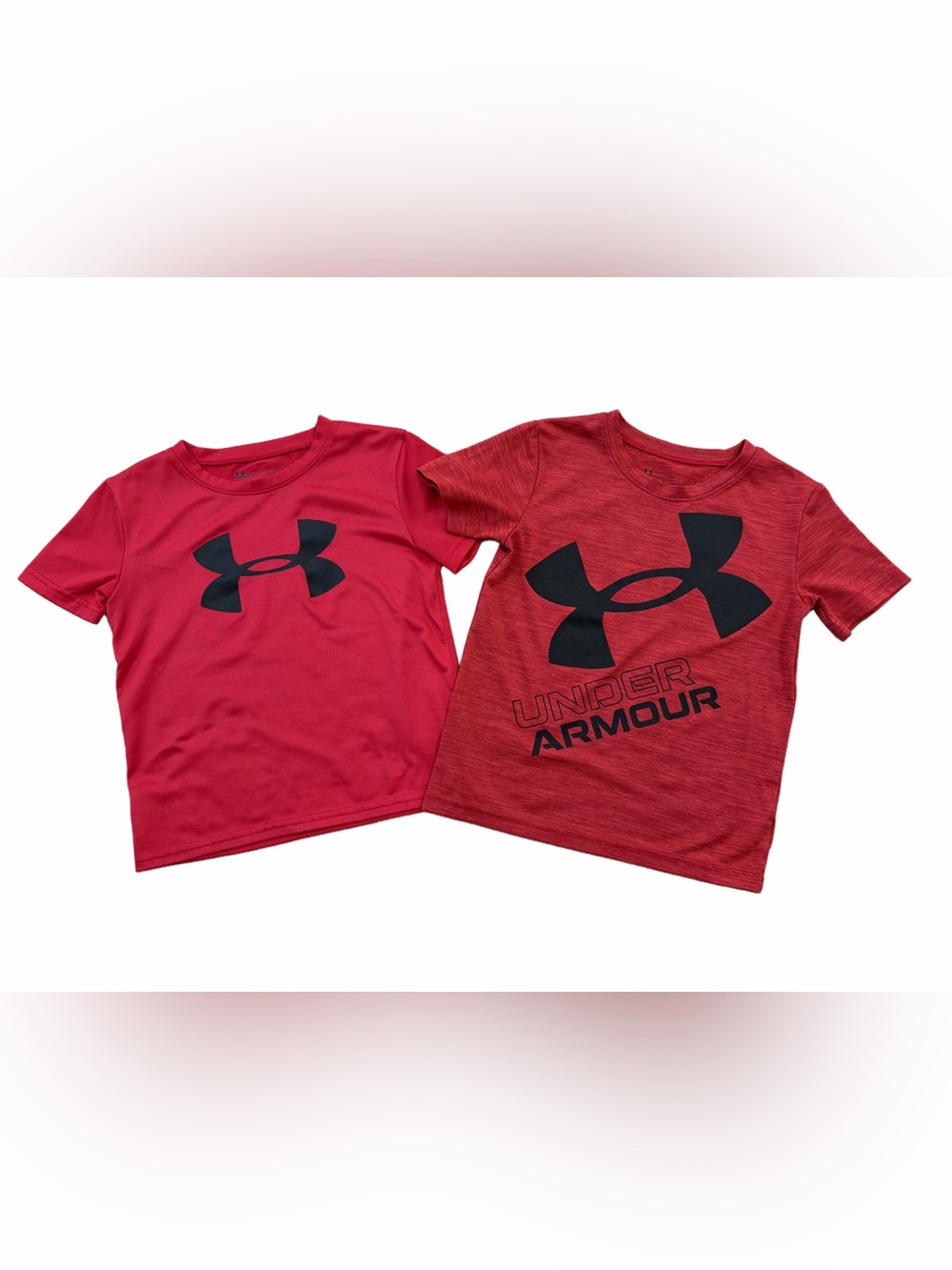 Under Armour Boys Size 5 Red Short Sleeve Logo Graphic Tee Bundle